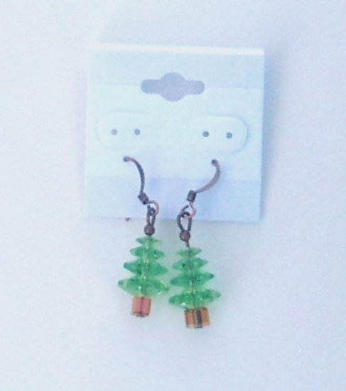 Green Swarovski Crystal Earrings