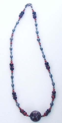 Dragon Stone Necklace and Earrings Ensemble