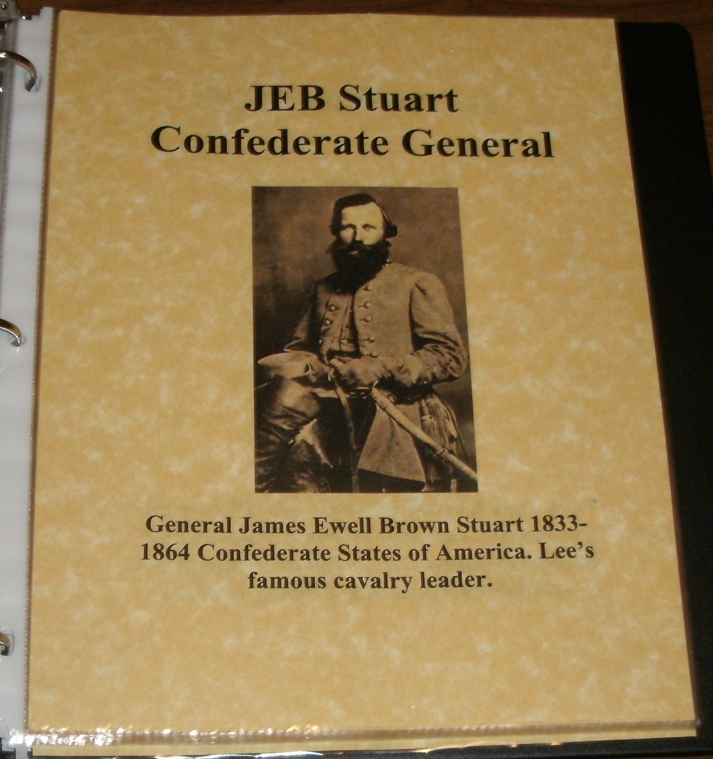 Confederates States of America General JEB Stuart