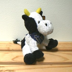 plush cow bag