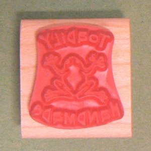 Frog Mounted Rubber Stamp – 