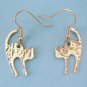 Scaredy Cat Hammered Earrings - SP