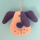 Brown & Tan Dog Head Christmas Tree Ornament