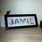 Your Name in CATS - (FRAMED) Personalized Alphabet / Letters Art Print