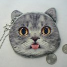 Funny Kitty Cat Face Coin Change Purse (EC-CHG104)