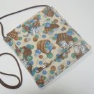 Small Square Fabric Purse w/Cats in Baskets (EC-PUR105) Small Square Fabric Purse w/Cats in Baskets (EC-PUR105)