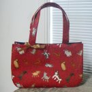Raining Cats & Dogs Fabric Tote Bag (EC-PUR108o)