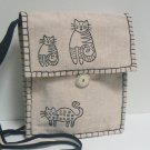 Whimsical Kiity Cats Shoulder Bag Purse – Cream (EC-PUR102)
