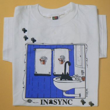 In Sync Cat Tee T-Shirt - Size (Large)