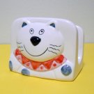 Smiling Kitty Cat Small Ceramic Napkin Holder (EC-NAP101) Smiling Kitty Cat Small Ceramic Napkin Holder (EC-NAP101)