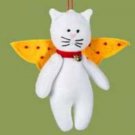 White Cat Felt Angel Christmas Tree Ornament White Cat Felt Angel Christmas Tree Ornament