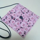 Small Square Fabric Purse w/ Pink Playful Pigs Print Small Square Fabric Purse w/ Pink Playful Pigs Print