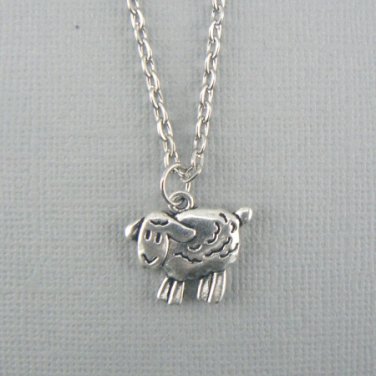 Little Sheep Lamb Ram Silver Necklace Pendant (EC-NEC1101)
