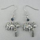 Moo Cow Dangle Earrings – Pewter (Silver Toned) Moo Cow Dangle Earrings – Pewter (Silver Toned)