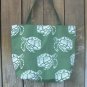 Large Nylon Green & White Sea Turtles Tote for Beach, Baby Diaper Bag or Shopping