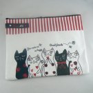 Meow Me Cat Zippered Cosmetic Pen Pouch Bag (EC-COS101)