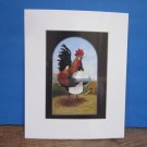 "Le Coq" Rooster Chicken Matted Print (EC-ART601)
