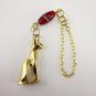 Large Egyptian Cat Gold Rear View Mirror Car Charm (EC-CRV105)