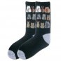 Chic Cats Colorful Black Crew Socks (EC-SOX101)