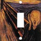    Munch: Scream Single Switchplate New Handcrafted USA