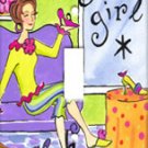    Shoe Girl Single Switchplate Cover New Handcrafted USA