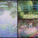 Monet Masterpiece Art Soap 3 Bar Set Handcrafted USA