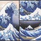 Hokusai Masterpiece Art Soap 3 Bar Set Handcrafted USA