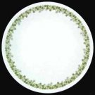 Set of 4 Corelle Livingware white and green Crazy Daisy / Spring Blossom pattern dinner plates