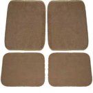 Set of automobile / car floor mats - tan / beige