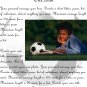 Personalized artwork: soccer design + your photo + your message