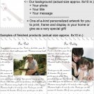 Personalized artwork: tools design + your photo + your message