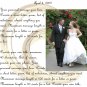 Personalized artwork: wedding rings design + your photo + your message