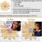 Personalized artwork: yellow flower design + your photo + your message