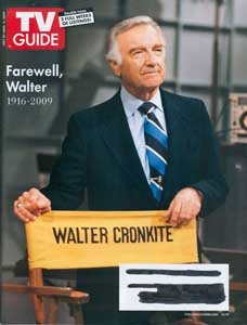 TV Guide magazine - double issue #2946/47, July 27, 2009 - Walter Cronkite cover