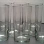 Set of 8 tall clear glasses - 10 oz. size