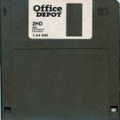 Office Depot brand 1.44MB-capacity 2HD floppy diskettes, 10, black