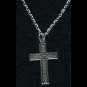 Silver-tone cross pendant