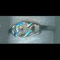 Sterling silver chain-link design ring
