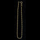 14k gold bracelet - rope style chain