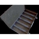 Vintage Brumberger divided metal 2X2 slide case - 150 capacity