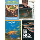 Set of 4 books / booklets about pet fish and aquariums (fish tanks)