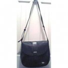Genuine black leather Liz Claiborne purse / shoulder bag - new