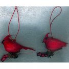 Set of 2 Cardinal ornaments