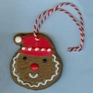 2008 Hallmark Gold Crown Exclusive Gingerbread Cookie Ornament - Cookie Face