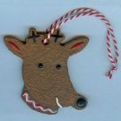 2008 Hallmark Gold Crown Exclusive Gingerbread Cookie Ornament - Reindeer