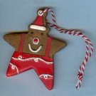 2008 Hallmark Gold Crown Exclusive Gingerbread Cookie Ornament - Star