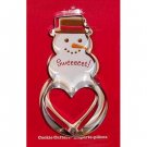 2010 Hallmark Snowman and Heart Cookie Cutter Set with Recipe - New In Packaging