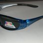 Mens Blue & Silver C.E. Sports Wrap-around Sunglasses Model#9451pol