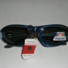 Mens Blue & Silver C.E. Sports Wrap-around Sunglasses Model#9451pol