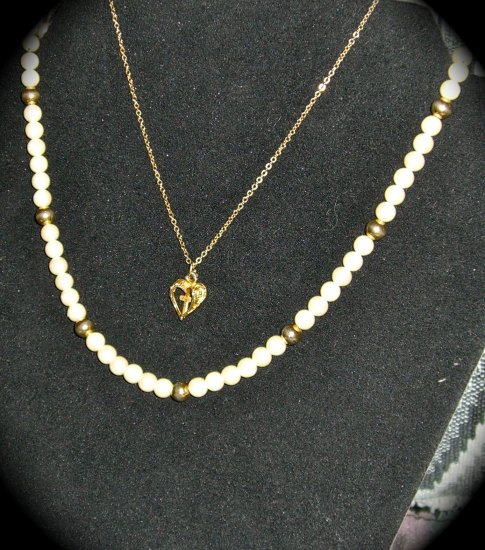 Heart & Pearl Designer Necklace combo